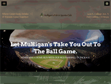 Tablet Screenshot of mulliganspubfortcollins.com